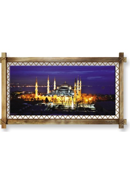 - Camii LED Işıklı Rustik Kanvas Tablo B fiyatları