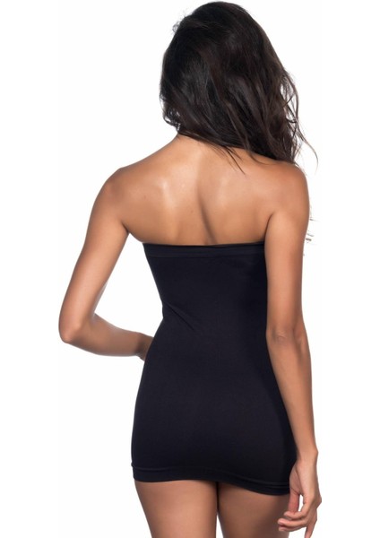 Siyah Soft Straplez Atlet