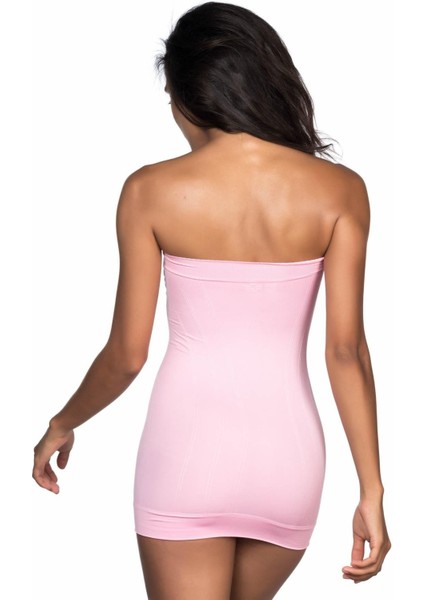 Pembe Soft Desenli Straplez Atlet modelleri