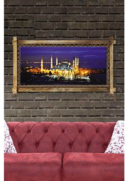 - Rustik Işıklı Camii Kanvas Rustik Tablo B fırsatları