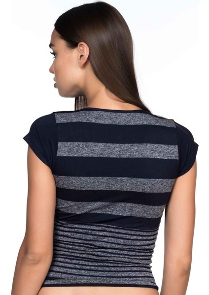 Lacivert Soft Seamless T Shirt modelleri