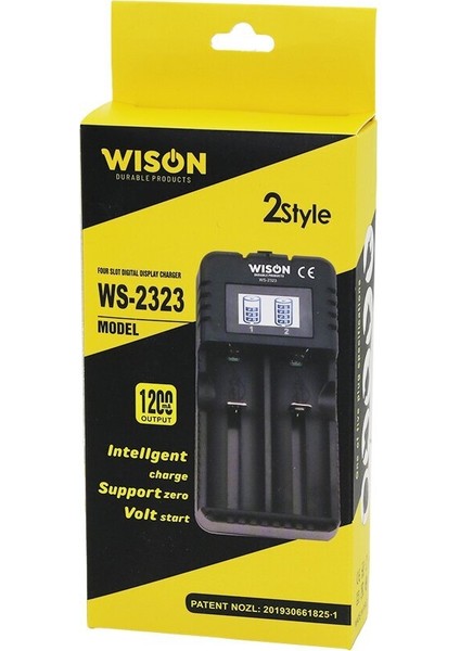 2li Pil Şarj Aleti 1200 Ma - 2400MA Fişli = 100-240V (4767) - Lisinya