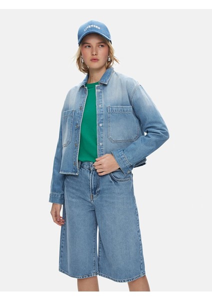 Peta Crop Jean Gömlek