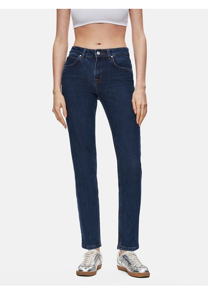 Kadın Rebecca Dar Paça Yüksek Bel Jean Pantolon fiyatları