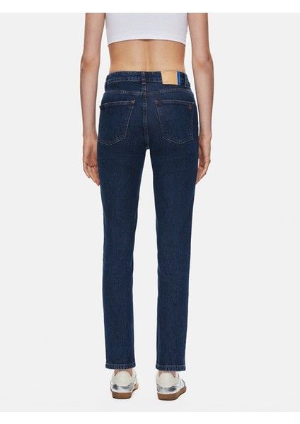 Kadın Rebecca Dar Paça Yüksek Bel Jean Pantolon modelleri