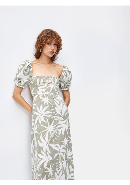 Kadın Çiçekli Midi Elbise fiyatları