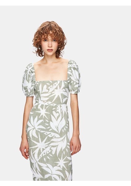 Kadın Çiçekli Midi Elbise indirimleri