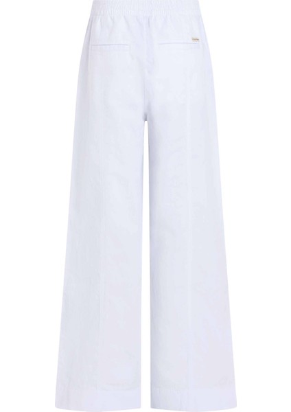 Yüksek Bel Normal Beyaz Kadın Pantolon J20J225340YAA modelleri