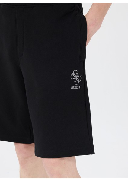 Siyah Erkek Loose Fit Desenli Sweat Şort M5GD10KCN01JBLK Clovıs Shorts fırsatları