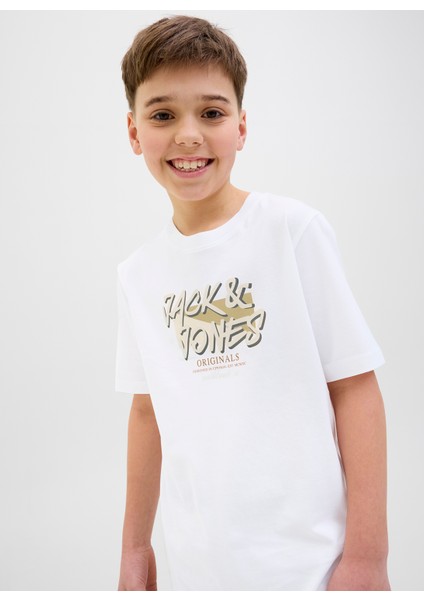 Baskılı Beyaz Erkek Çocuk T-Shirt 12278350 fiyatları