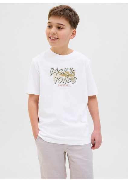 Baskılı Beyaz Erkek Çocuk T-Shirt 12278350 modelleri