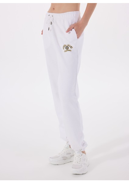 Yüksek Bel Regular Fit Beyaz Kadın Pantolon Gj Pants Iconıc Flee - Mıd Organıc fırsatları