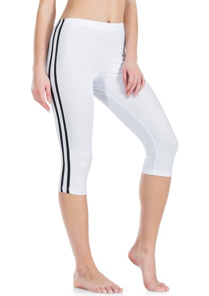 Çizgili Kadın Kapri Tayt 0534 fiyatları