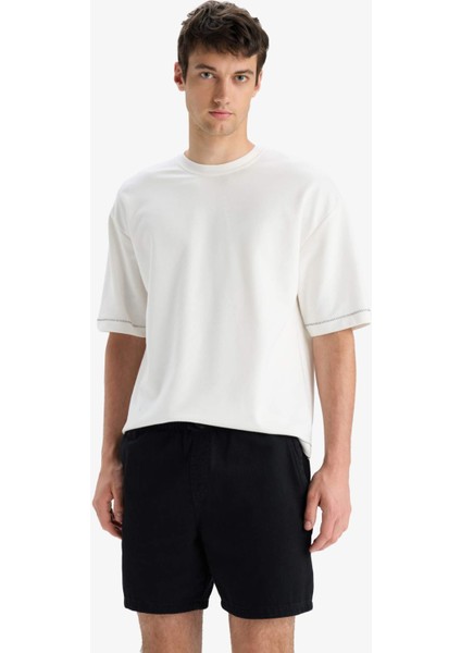 Relax Fit Yazlık Rahat Jean Bermuda Şort D4390AX25SM