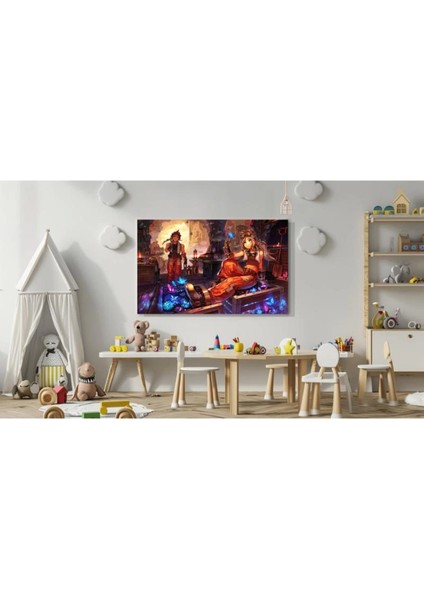 - Dekoratif Baskı Anime Kanvas Tablıo 291