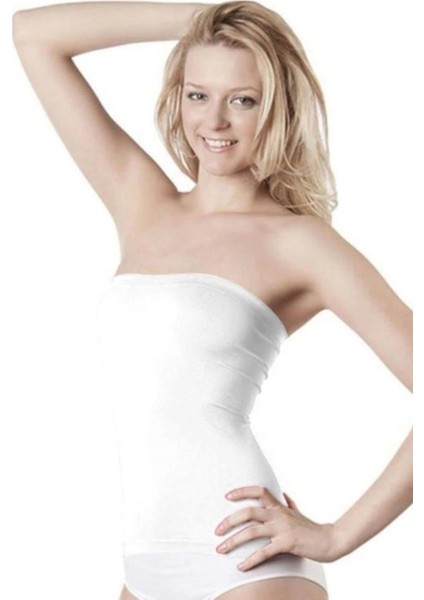 Elite Life Kadın Dikişsiz Askısız Kadın Beyaz Atlet 852 modelleri