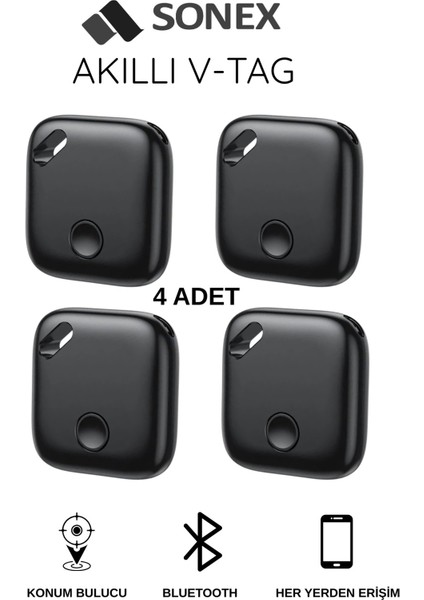 V-Tag Smart Akıllı Takip Cihazı (Apple Uyumlu)