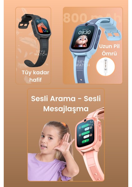 Hx Kids 4g Prolı Harvox Akıllı Çocuk Saati Gps Konum Takibi Arama Konuşma 4g Destekli indirimleri