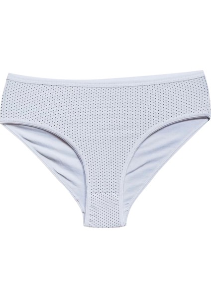 Pamuklu Geniş Kenarlı Likralı Desenli Bato Kadın Külot Desen 8