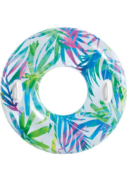 Tutunmalı Transparan Çiçekli Simit 97 cm Intex - 58263 (Lisinya)