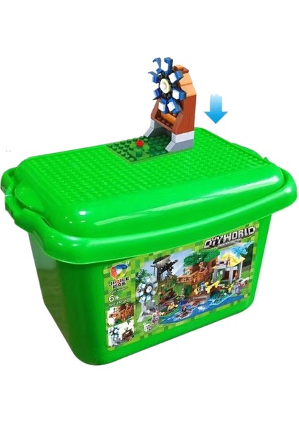 Phantom Ninja Benim Dünyam Küçük Ağaç Ev Yapı Taşları Puzzle Kız ve Erkek Çocuk Eğitici Oyuncaklar (Yurt Dışından)