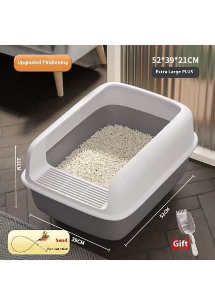 Kedi Malzemeleri Kedi Kumu Tavası Kedi Kumu Kutusu Yarı Kapalı Kum Tavası (Yurt Dışından)