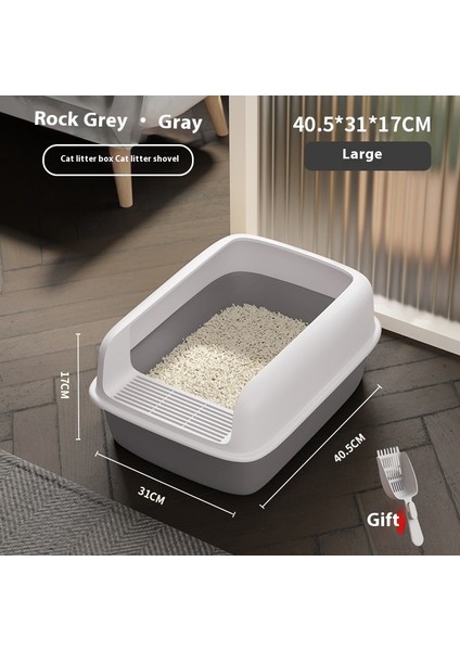 Kedi Malzemeleri Kedi Kumu Tavası Kedi Kumu Kutusu Yarı Kapalı Kum Tavası (Yurt Dışından)