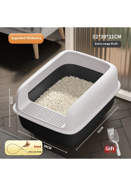 Kedi Malzemeleri Kedi Kumu Tavası Kedi Kumu Kutusu Yarı Kapalı Kum Tavası (Yurt Dışından)
