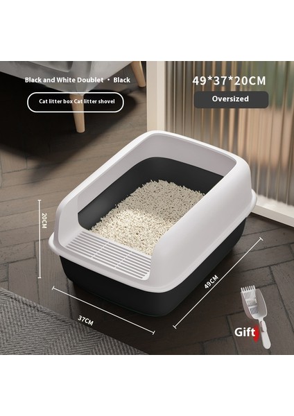 Kedi Malzemeleri Kedi Kumu Tavası Kedi Kumu Kutusu Yarı Kapalı Kum Tavası (Yurt Dışından)