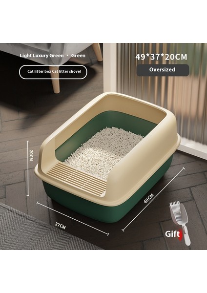 Kedi Malzemeleri Kedi Kumu Tavası Kedi Kumu Kutusu Yarı Kapalı Kum Tavası (Yurt Dışından)