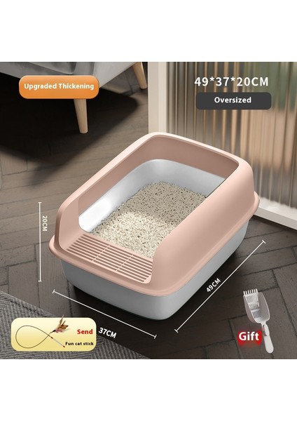 Kedi Malzemeleri Kedi Kumu Tavası Kedi Kumu Kutusu Yarı Kapalı Kum Tavası (Yurt Dışından)