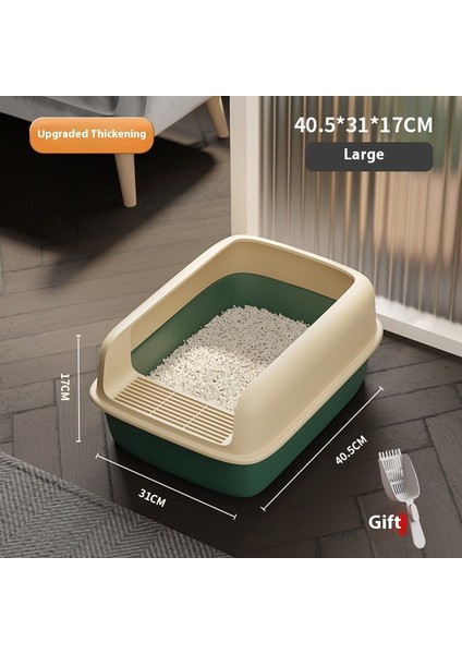 Kedi Malzemeleri Kedi Kumu Tavası Kedi Kumu Kutusu Yarı Kapalı Kum Tavası (Yurt Dışından)