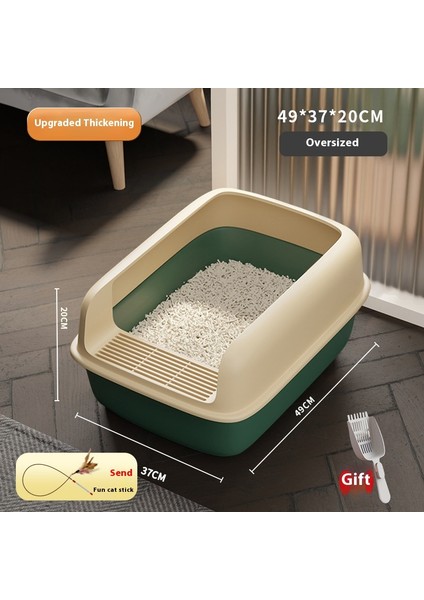 Kedi Malzemeleri Kedi Kumu Tavası Kedi Kumu Kutusu Yarı Kapalı Kum Tavası (Yurt Dışından)