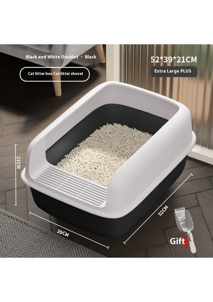 Kedi Malzemeleri Kedi Kumu Tavası Kedi Kumu Kutusu Yarı Kapalı Kum Tavası (Yurt Dışından)