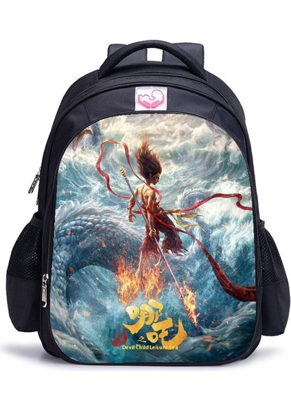 Nezha'nın Sihirli Çocukları Denize Hayalet Ilkokul Öğrencileri Anaokulu Omuz Çantası 40CM (Yurt Dışından)