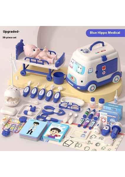Çocuk Doktor Oyuncak Seti Simülasyon Kız Enjeksiyon Stetoskop Hemşire Tıbbi Kurtarma Çocuk Oyuncakları (Yurt Dışından)