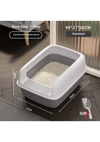 Kedi Malzemeleri Kedi Kumu Tavası Kedi Kumu Kutusu Yarı Kapalı Kum Tavası (Yurt Dışından)