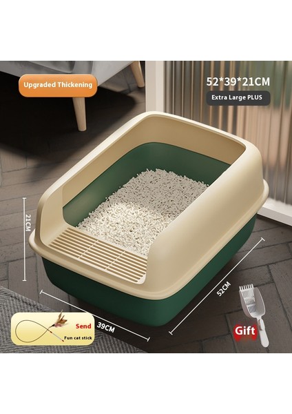 Kedi Malzemeleri Kedi Kumu Tavası Kedi Kumu Kutusu Yarı Kapalı Kum Tavası (Yurt Dışından)