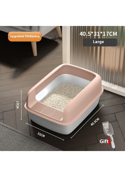 Kedi Malzemeleri Kedi Kumu Tavası Kedi Kumu Kutusu Yarı Kapalı Kum Tavası (Yurt Dışından)