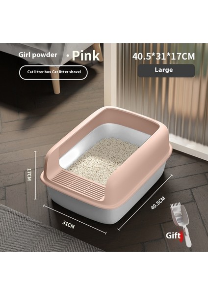 Kedi Malzemeleri Kedi Kumu Tavası Kedi Kumu Kutusu Yarı Kapalı Kum Tavası (Yurt Dışından)