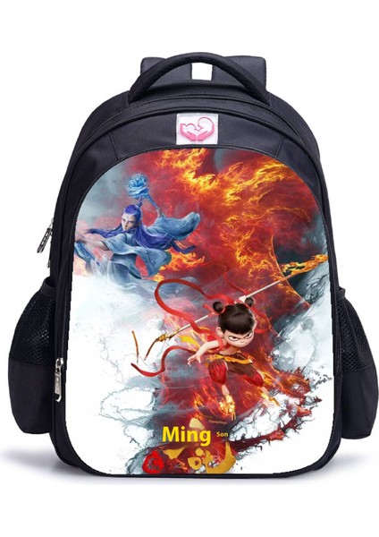 Nezha'nın Sihirli Çocukları Denize Hayalet Ilkokul Öğrencileri Anaokulu Omuz Çantası 40CM (Yurt Dışından)