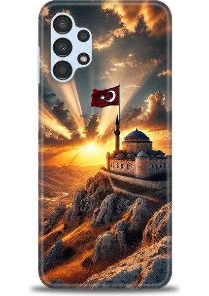 Samsung Galaxy A13 4g Hd Baskılı Kılıf + Seramik Tam Kaplayan Ekran Koruyucu 229