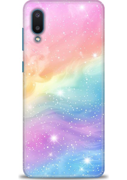 Samsung Galaxy A02 Hd Baskılı Kılıf + Seramik Tam Kaplayan Ekran Koruyucu 422