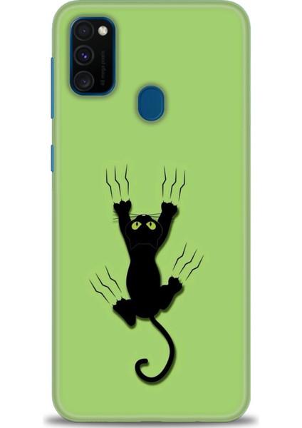 Samsung Galaxy M21 Hd Baskılı Kılıf + Seramik Tam Kaplayan Ekran Koruyucu 65