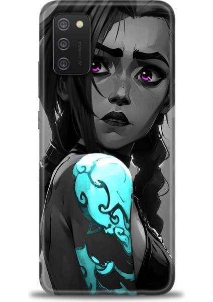 Samsung Galaxy A02S Hd Baskılı Kılıf + Seramik Tam Kaplayan Ekran Koruyucu 279