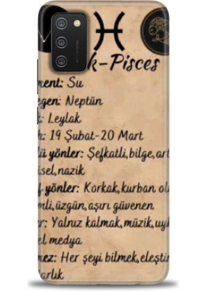 Samsung Galaxy A02S Hd Baskılı Kılıf + Seramik Tam Kaplayan Ekran Koruyucu 473