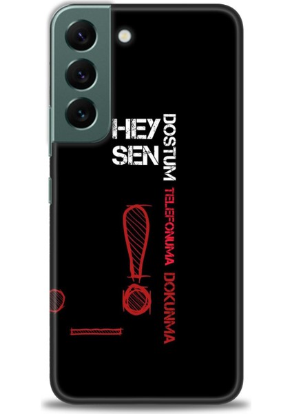 Samsung Galaxy S22 Hd Baskılı Kılıf + Seramik Tam Kaplayan Ekran Koruyucu 392