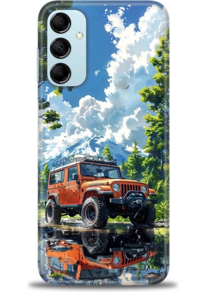 Samsung Galaxy M14 5g Hd Baskılı Kılıf + Seramik Tam Kaplayan Ekran Koruyucu 107
