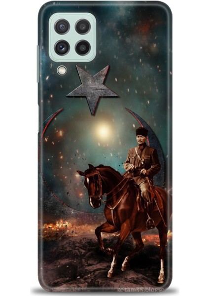 Samsung Galaxy M22 Hd Baskılı Kılıf + Seramik Tam Kaplayan Ekran Koruyucu 25