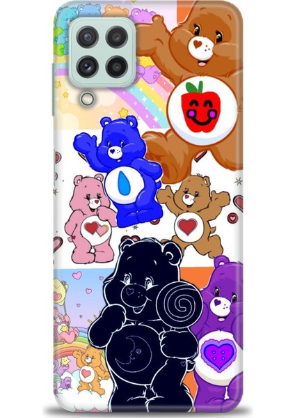 Samsung Galaxy M22 Hd Baskılı Kılıf + Seramik Tam Kaplayan Ekran Koruyucu 493